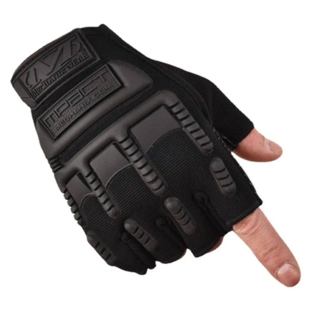 Guantes de hombre deportivos con dedos descubiertos