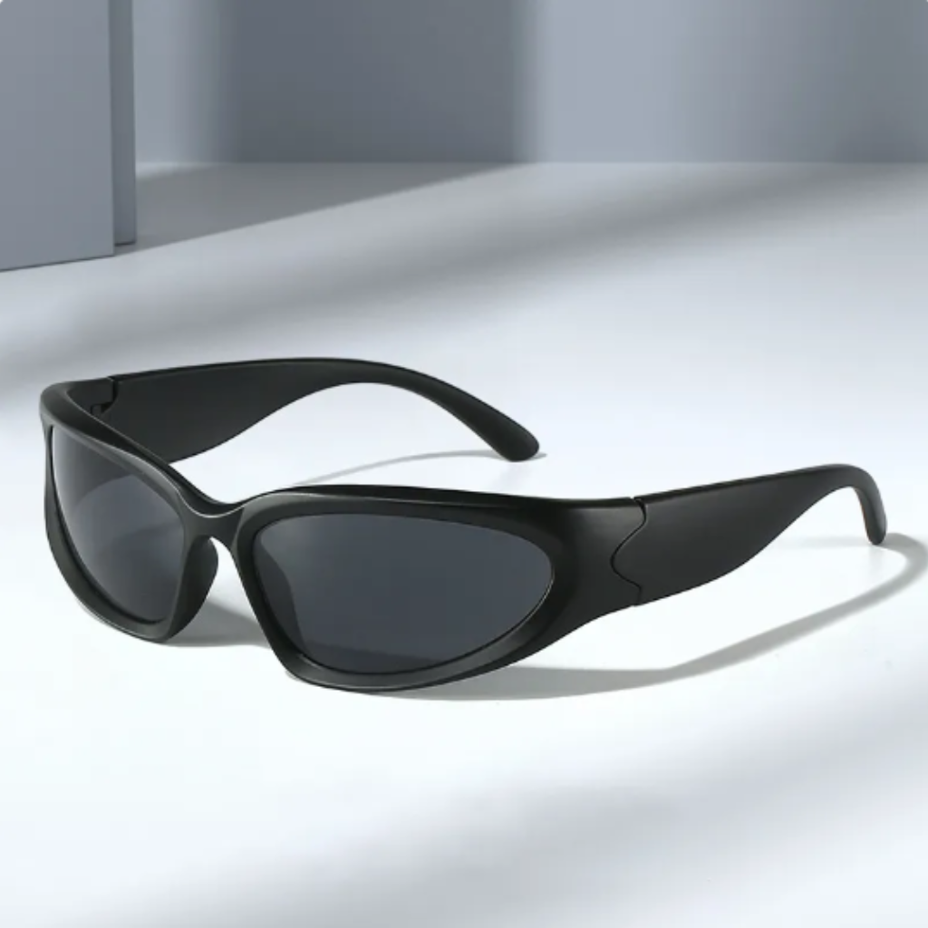 Black Frame Sports Sunglasses