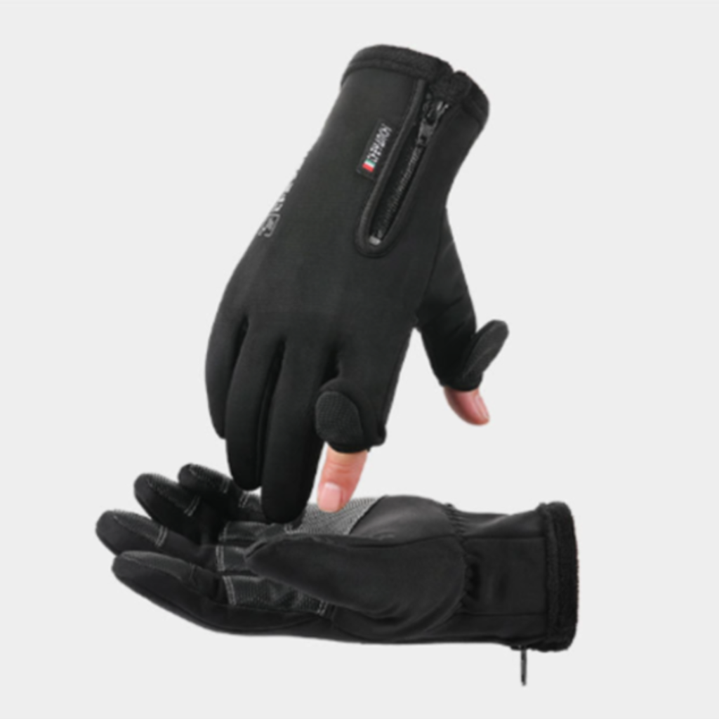 Guantes de hombre deportivos con dedo descubierto para escribir