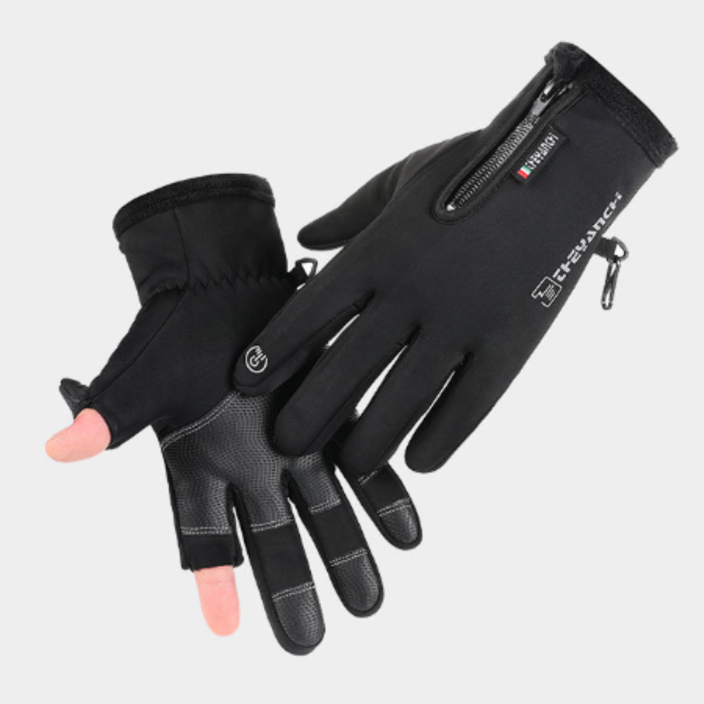 Guantes de hombre deportivos con dedo descubierto para escribir