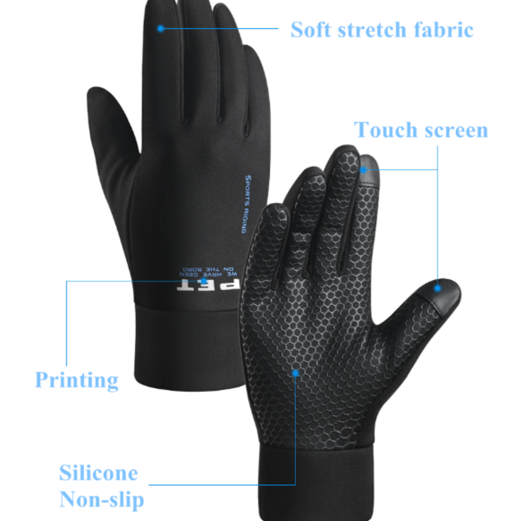 Men's sports gloves with anti-slip and water repellent