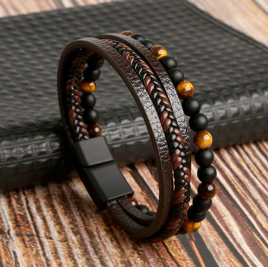 Pulsera de cuero para hombre: Estilo y elegancia en tu muñeca