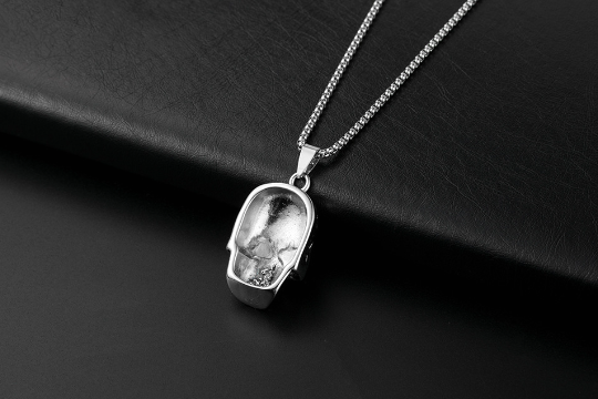 Men's Stainless Steel Skull Pendant Necklace