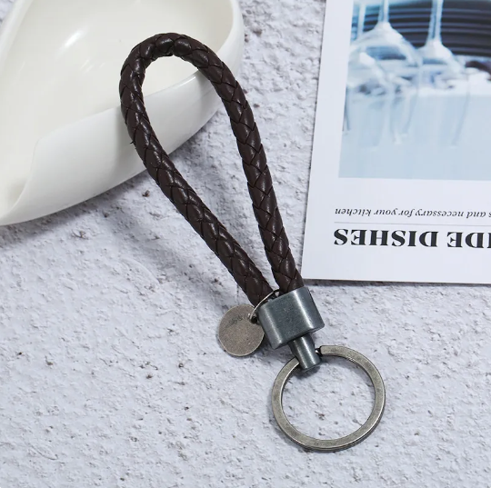 Economic leather keychain