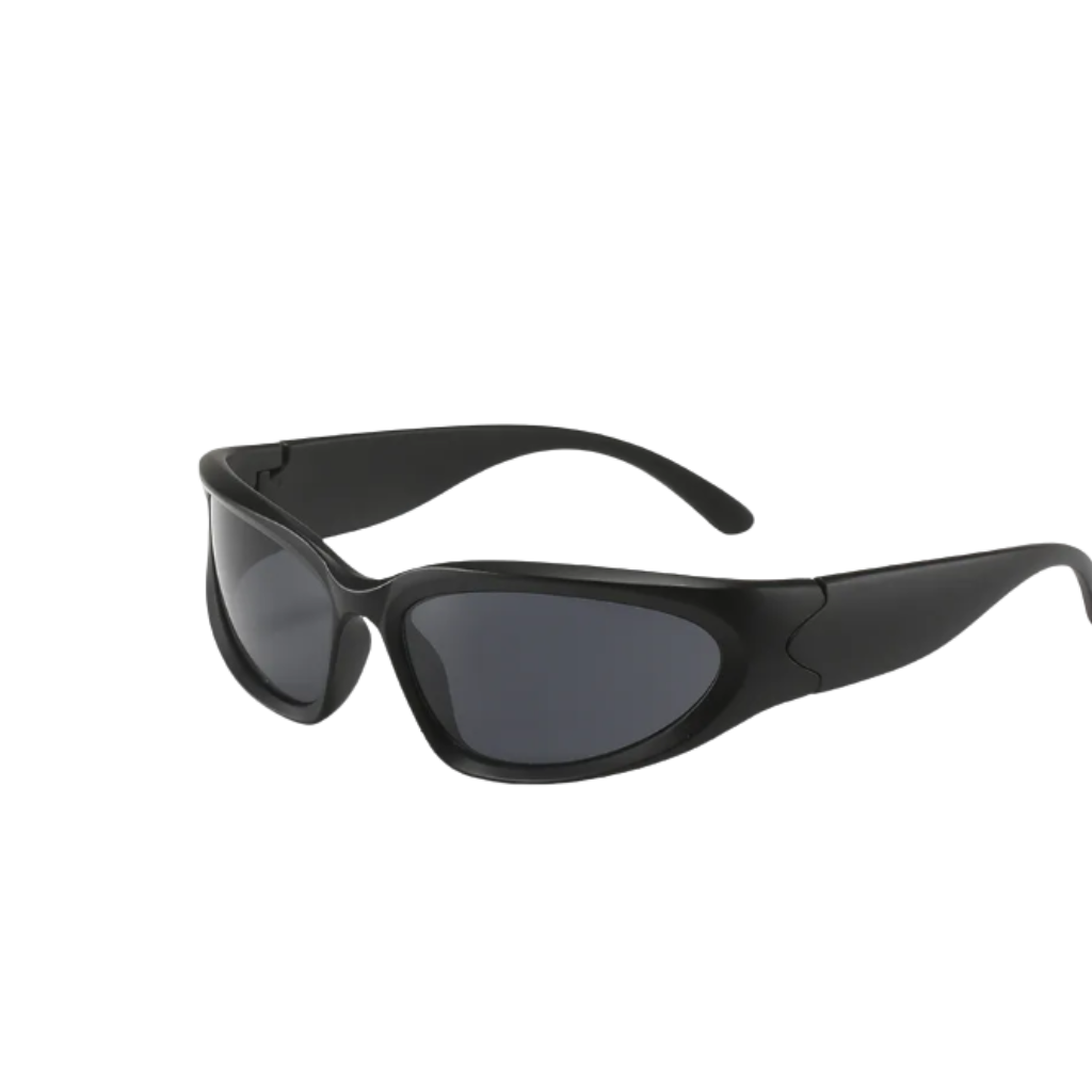 Black Frame Sports Sunglasses