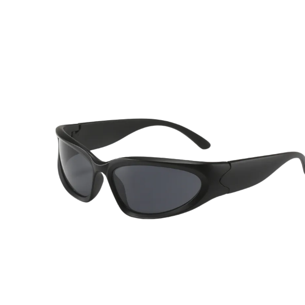 Black Frame Sports Sunglasses